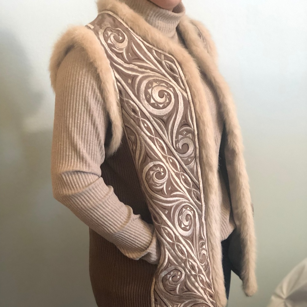 Bob Mackie Vest with Embroidery